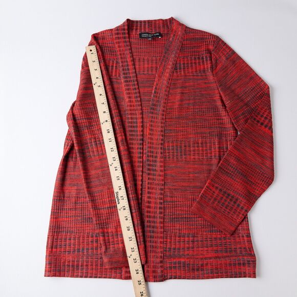 Jones New York Womens M Open Front Cardigan Sweater Artsy Lagenlook Art Teacher - Picture 5 of 9